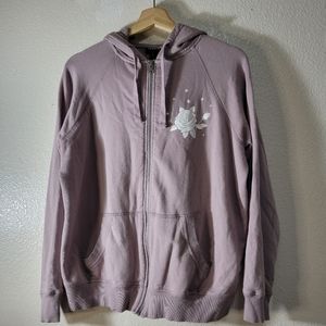 Torrid Skull & Flower  Print Hoodie Sweatshirt